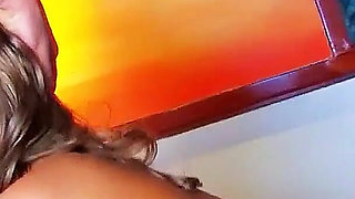 Blonde teen Nicole Pearl is approached and fucked by two guys at party