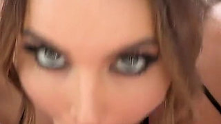 Natasha Nice Sexy Big Natural Tits Brunette POV Deepthroat Cum Swallow Blowjob and Tits Fucking