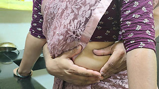 Saree Hip Press Navel Romance