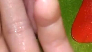 My Stepsister's Hand Is Covered in Precum and Then Thick Cum