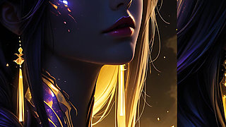 Void Empress Rising From Dark Matter with Golden Astral Threads Cosmic Fantasy Ai Art Slideshow