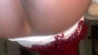 Hot Ebony Teen 18 Plays  With BBC Dick Then  Sliding Into Wet Pussy POV