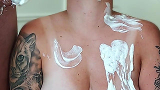 A Relay of Deep Throat Fucking. Multiple Cocks Shove Cum Into the Mouth of a Busty Female Student.
