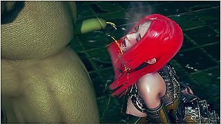 Female Knight Lose To Monster Ork - Episode,26 Sorry, Fixed!