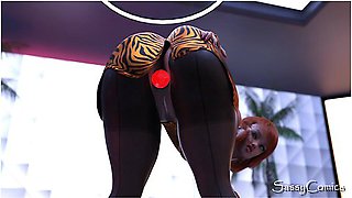 Club Slut Gangbang By Monster Bbc - Hot Wife Anal Dp With Car Toon