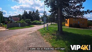 Vip4k. babe flashed her pierced Natural Tits and then it happened...