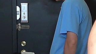 Cuckolded Husband Watch Wife's Cheating Fuck, Wife Makes Husband Wear Chastity Belt and Show off Him Her Cheating Creampie Sex
