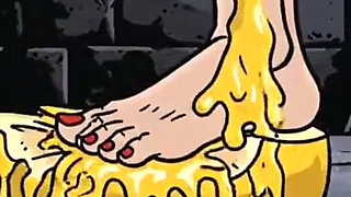 Maleficent's Dirty Feet. Experimental Cartoon Foot Fetish
