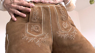 Bavarian Lederhosen: Be My Ass-sniffer and Cum, Lady Victoria Valente