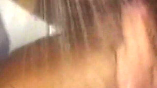 Hot Busty MILF Sucks and Rides a Huge Vintage Cock That Cums on Her Pussy in the Shower