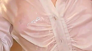 Stepmommy Wets Her Blouse and Yoga Pants in the Shower