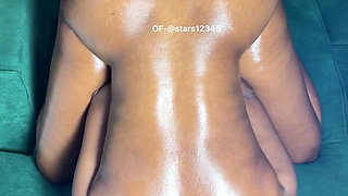 Bent Over, POV Doggy Style Ass Bubbling Riding Dildo.