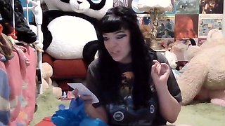 Kinky moist taco brunette anal toy play during masturbating
