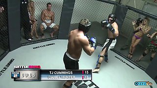 Naughty Tattooed Blonde Gives Rough Anal to Gym Tournament Winner