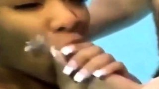 Black Beauty Blows 2 Big Cocks Underwater
