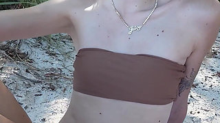 Hot Day at the Beach with Stepsis