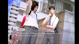 Waifu Academy uncensored adventure with an inexperienced pigtail schoolgirl