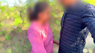 Desi Indian School Girl Jungle Sex with Boyfriend Fucking Hard with Hindi Audio,desi Jungle Sex