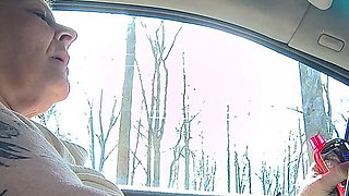 Masterbation in Car Driver Seat