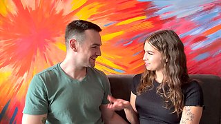 Cute Latina Girl Next Door Invites White Guy Into Her Apartment