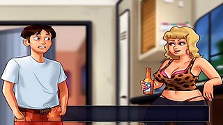 Jenny from Summertime Saga gives a milking session in this animated adventure by Misskitty2k