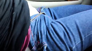Car Fun in Sexy Lingerie