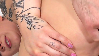 Hot teen Little Eliss gets her pussy fingered and gaped hard by Kamil Klein