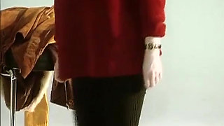 Mature Lady From Germany Showing Her Big Tits on Casting