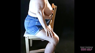 Erotic Photoshoot - Big Mature Saggy MILF Tits Tastefully Filmed While Posing for Some Photos for My Swingers Profile