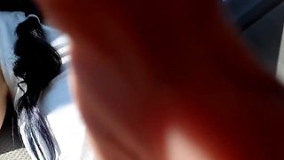 Public Masturbation Inserting a Tampon While Driving