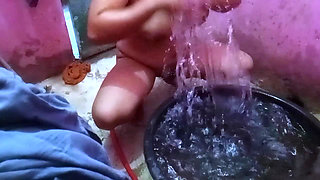 My Stepmom Always Films Herself in the Shower to Show off Her Big Firm