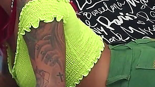 Fucking the Mouth, Feet, and Ass of a Tattooed Redhead!
