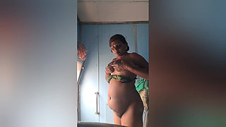 The neighbour saw Komal fingering her, grabbed her land and pulled her under, then urinated on it