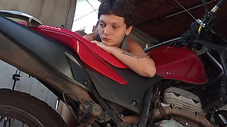 I Put the to Suck in the Garage While My Wife Is Watching TV with Her Wife