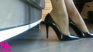 Tapping in Black Pumps and Hosed Feet My Favourite Tune