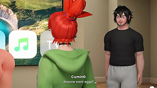 Mansion Days TABOO Hentai Game Ep.6 Showing my GIANT COCK to STEPSIS at the GYM !