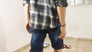 Perverted Artist Gropes Luara During Work