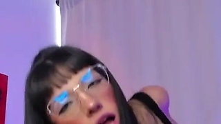 Latina Petite with Glasses Is Addicted to Getting Fucked