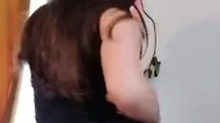 Pretty Little Iris Flashing In Sexy Long Dress