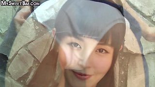 Uniformed Asian screwed in hairy cunt in missionary