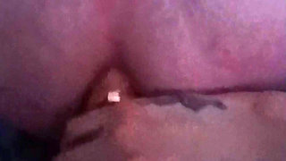 Opening his tight ass with my dildos