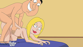 American Stepdad Francine Fucked by Glenn Family Guy