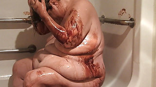 Bbwchocolate Milk Messy Play Then Wash It All Clean!